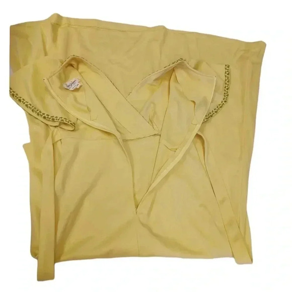 Jolies Junior Yellow & Green Vintage  Maxi Dress Size 13 - Picture 5 of 8